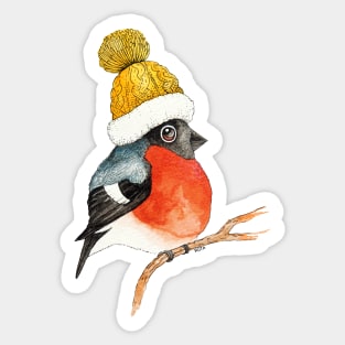 Bullfinch bird Sticker